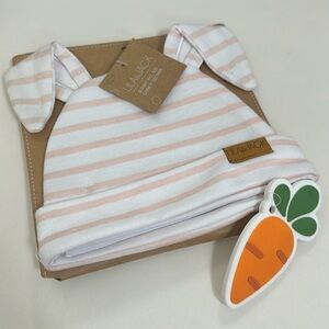 Lila & Jack - My First Easter Sunny Hat, Bib and Teether Set - NWT!